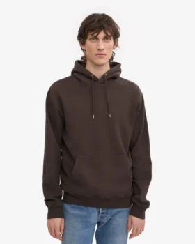 Sudadera con capucha Classic Organic – Marrón café