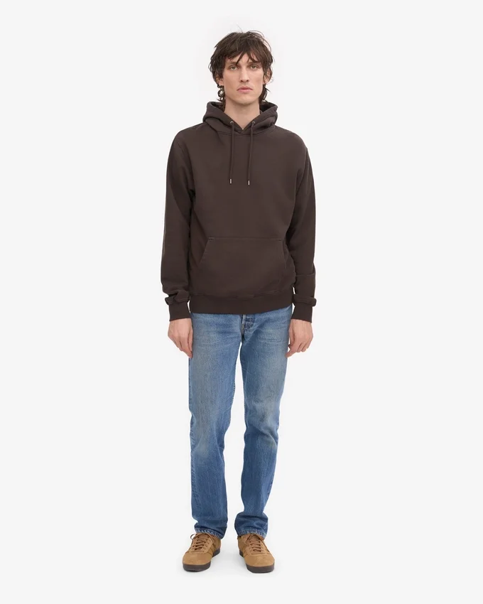Sudadera con capucha Classic Organic - Marrón café