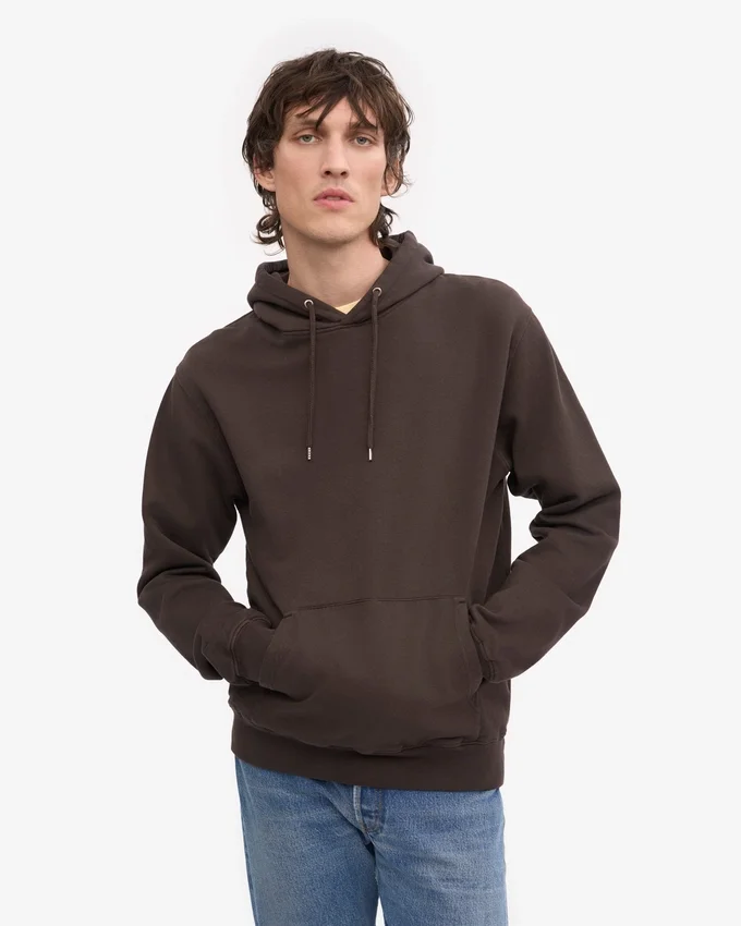 Sudadera con capucha Classic Organic - Marrón café