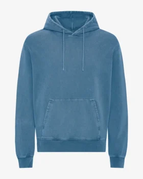 Sudadera con capucha Classic Organic - Índigo descolorido
