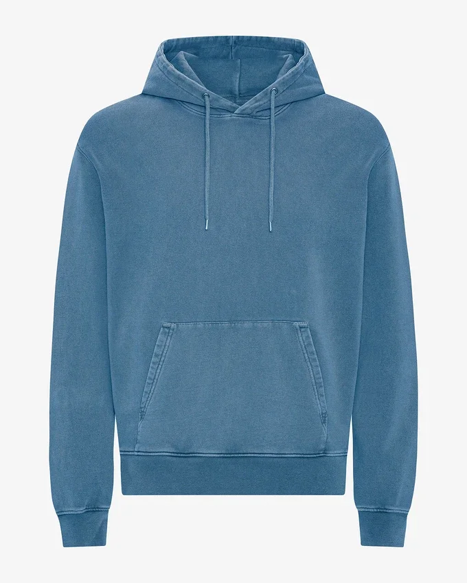 Sudadera con capucha Classic Organic - Índigo descolorido