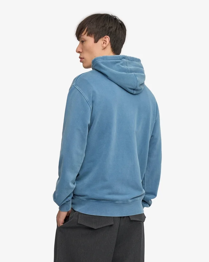 Sudadera con capucha Classic Organic - Índigo descolorido