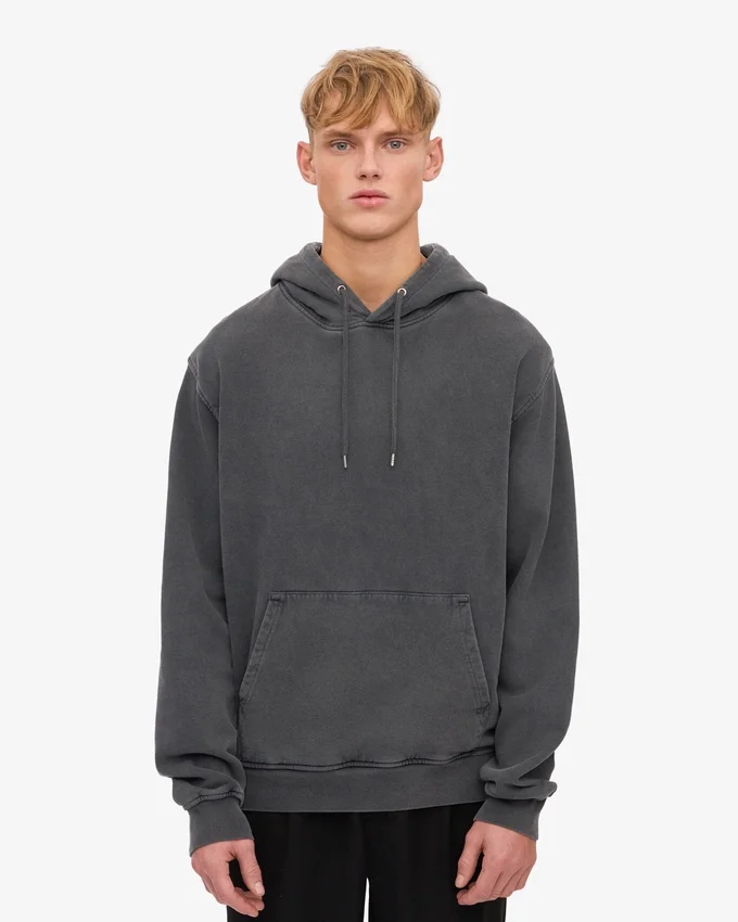 Sudadera con capucha Classic Organic - Negro descolorido