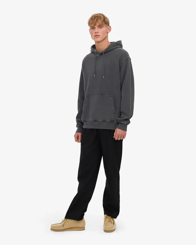 Sudadera con capucha Classic Organic - Negro descolorido