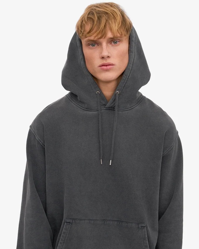 Sudadera con capucha Classic Organic - Negro descolorido