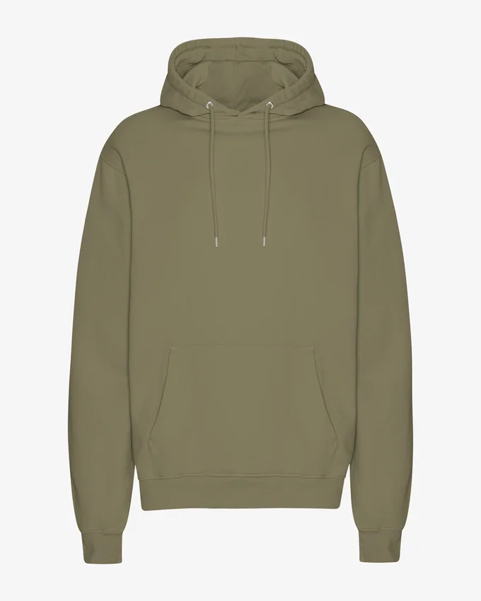 Sudadera con capucha Classic Organic - Oliva polvoriento