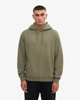 Sudadera con capucha Classic Organic – Oliva polvoriento