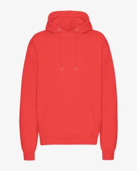 Sudadera con capucha Classic Organic - Rojo mandarina