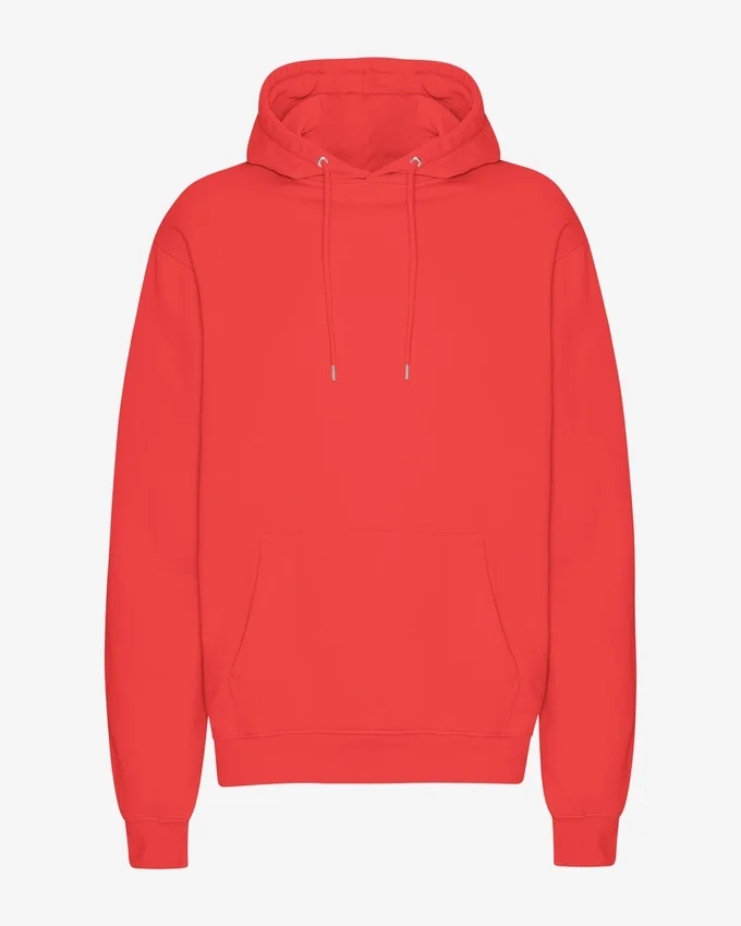 Sudadera con capucha Classic Organic - Rojo mandarina
