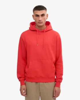 Sudadera con capucha Classic Organic – Rojo mandarina