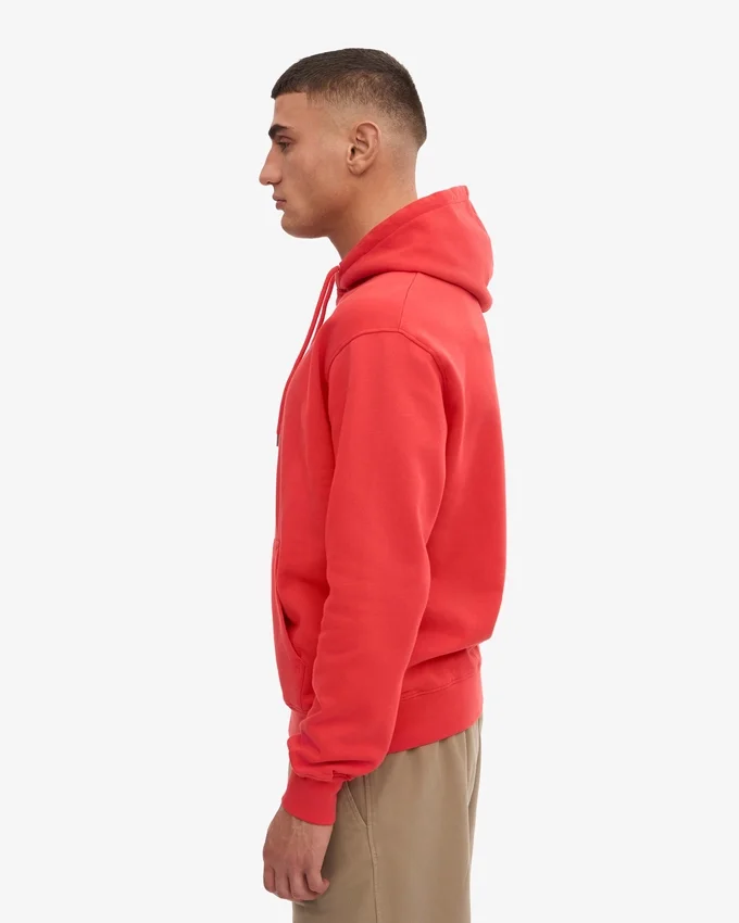 Sudadera con capucha Classic Organic - Rojo mandarina
