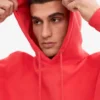 Sudadera con capucha Classic Organic - Rojo mandarina