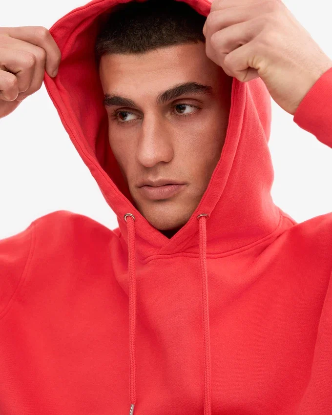 Sudadera con capucha Classic Organic - Rojo mandarina