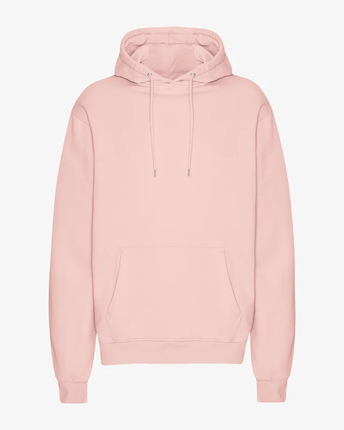 Sudadera con capucha Classic Organic - Rosa desvaído