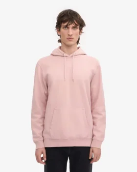 Sudadera con capucha Classic Organic – Rosa desvaído
