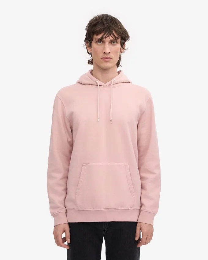 Sudadera con capucha Classic Organic - Rosa desvaído
