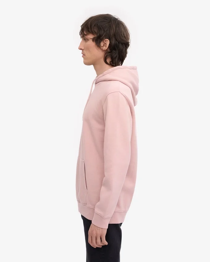 Sudadera con capucha Classic Organic - Rosa desvaído
