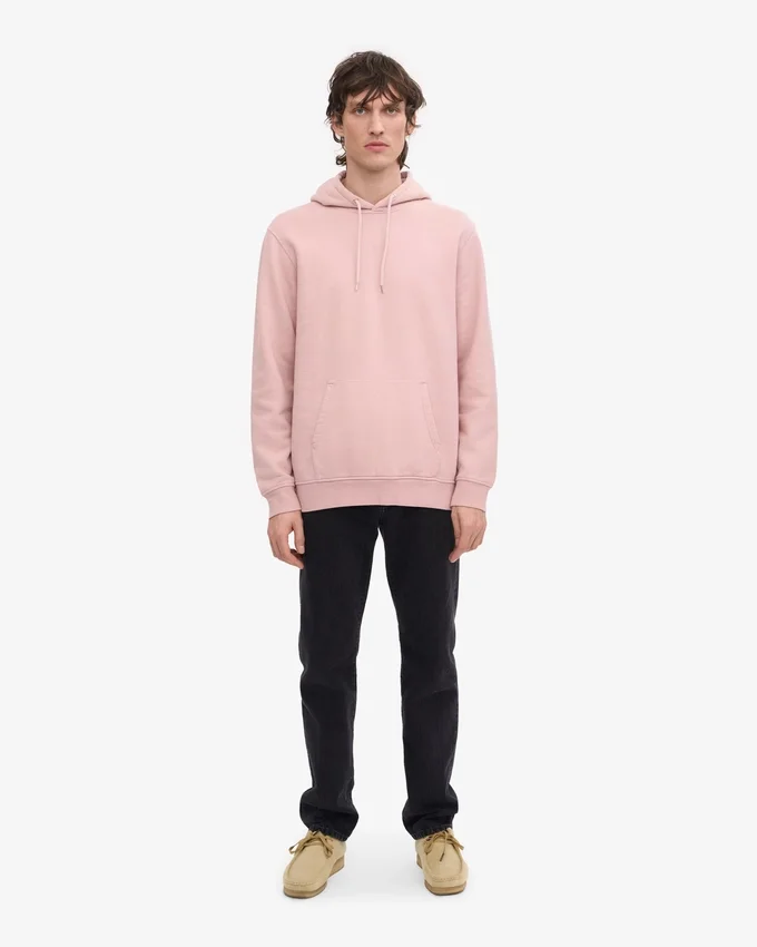 Sudadera con capucha Classic Organic - Rosa desvaído