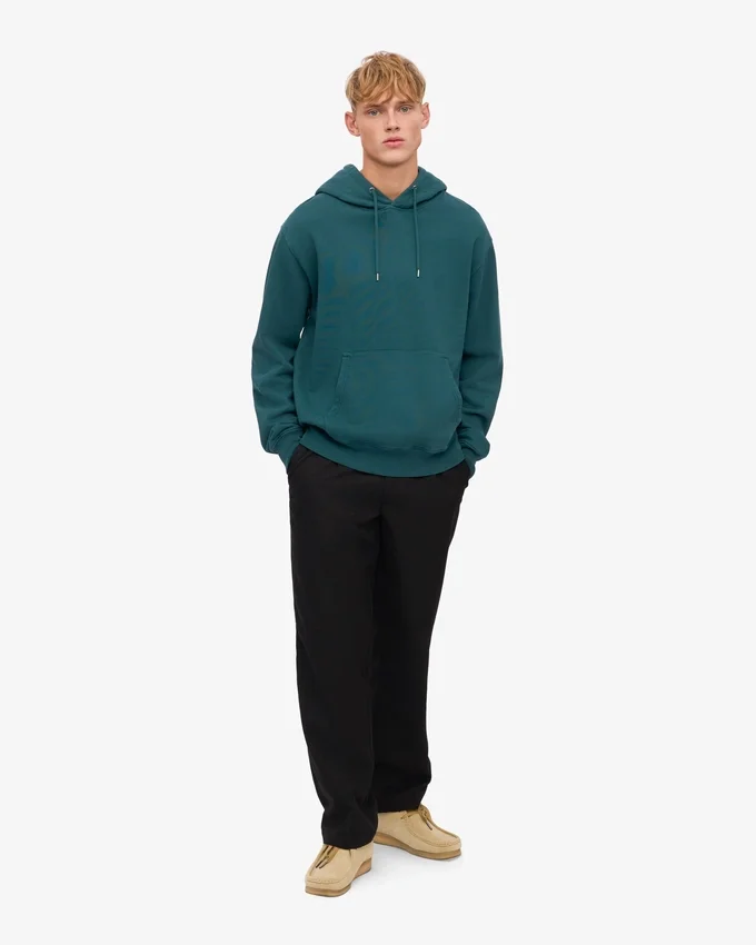 Sudadera con capucha Classic Organic - Verde océano