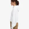 Sudadera con capucha corta y cremallera orgánica - Blanco óptico