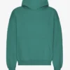 Sudadera con capucha orgánica de corte holgado - Verde pino