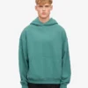 Sudadera con capucha orgánica de corte holgado - Verde pino