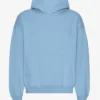 Sudadera con capucha orgánica de corte oversize - Azul mar