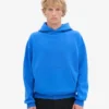 Sudadera con capucha orgánica de corte oversize - Azul zafiro
