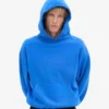 Sudadera con capucha orgánica de corte oversize - Azul zafiro