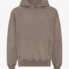 Sudadera con capucha orgánica de corte oversize - Caqui descolorido