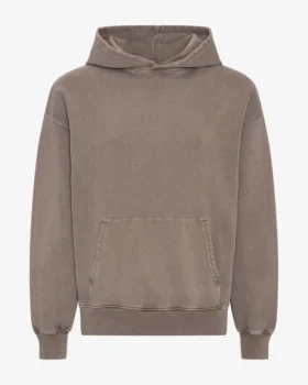 Sudadera con capucha orgánica de corte oversize - Caqui descolorido