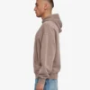 Sudadera con capucha orgánica de corte oversize - Caqui descolorido