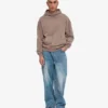 Sudadera con capucha orgánica de corte oversize - Caqui descolorido