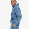 Sudadera con capucha orgánica de corte oversize - Índigo descolorido