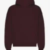 Sudadera con capucha orgánica de corte oversize - Rojo sangre de buey