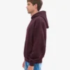 Sudadera con capucha orgánica de corte oversize - Rojo sangre de buey