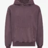 Sudadera con capucha orgánica de corte oversize - Uva descolorida