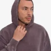 Sudadera con capucha orgánica de corte oversize - Uva descolorida