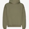 Sudadera con capucha orgánica de corte oversize - Verde oliva apagado