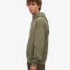 Sudadera con capucha orgánica de corte oversize - Verde oliva apagado