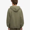 Sudadera con capucha orgánica de corte oversize - Verde oliva apagado