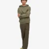 Sudadera con capucha orgánica de corte oversize - Verde oliva apagado