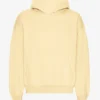 Sudadera con capucha orgánica de talla grande - Amarillo suave