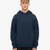 Sudadera con capucha orgánica de talla grande - Azul marino