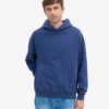 Sudadera con capucha orgánica de talla grande - Azul marino