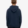 Sudadera con capucha orgánica de talla grande - Azul marino