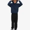 Sudadera con capucha orgánica de talla grande - Azul marino