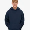 Sudadera con capucha orgánica de talla grande - Azul marino