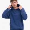 Sudadera con capucha orgánica de talla grande - Azul marino