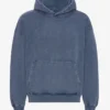 Sudadera con capucha orgánica de talla grande - Azul Neptuno